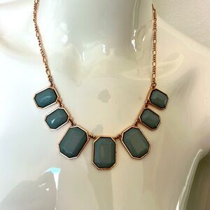 Mint Green & Rose Gold Fashion Jewelry Necklace Elegant